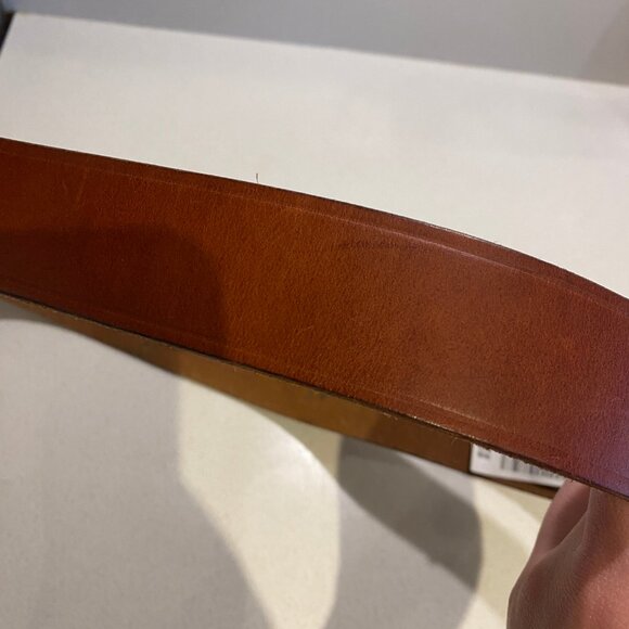 Eddie Bauer leather Belt with buckle (Canada Goose design) size 38 - Picture 11 of 14